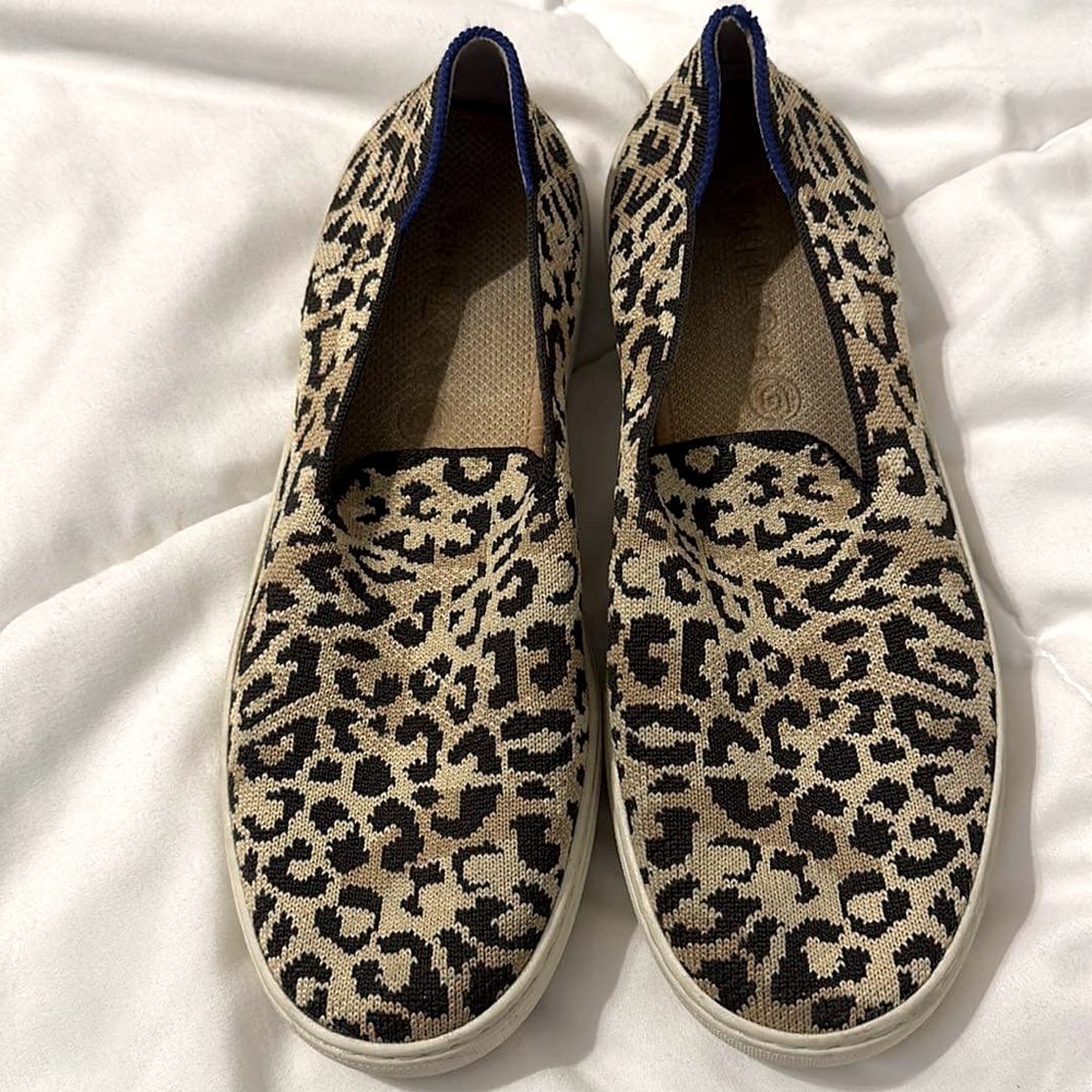 Rothy’s Camo Cat Leopard Sneakers